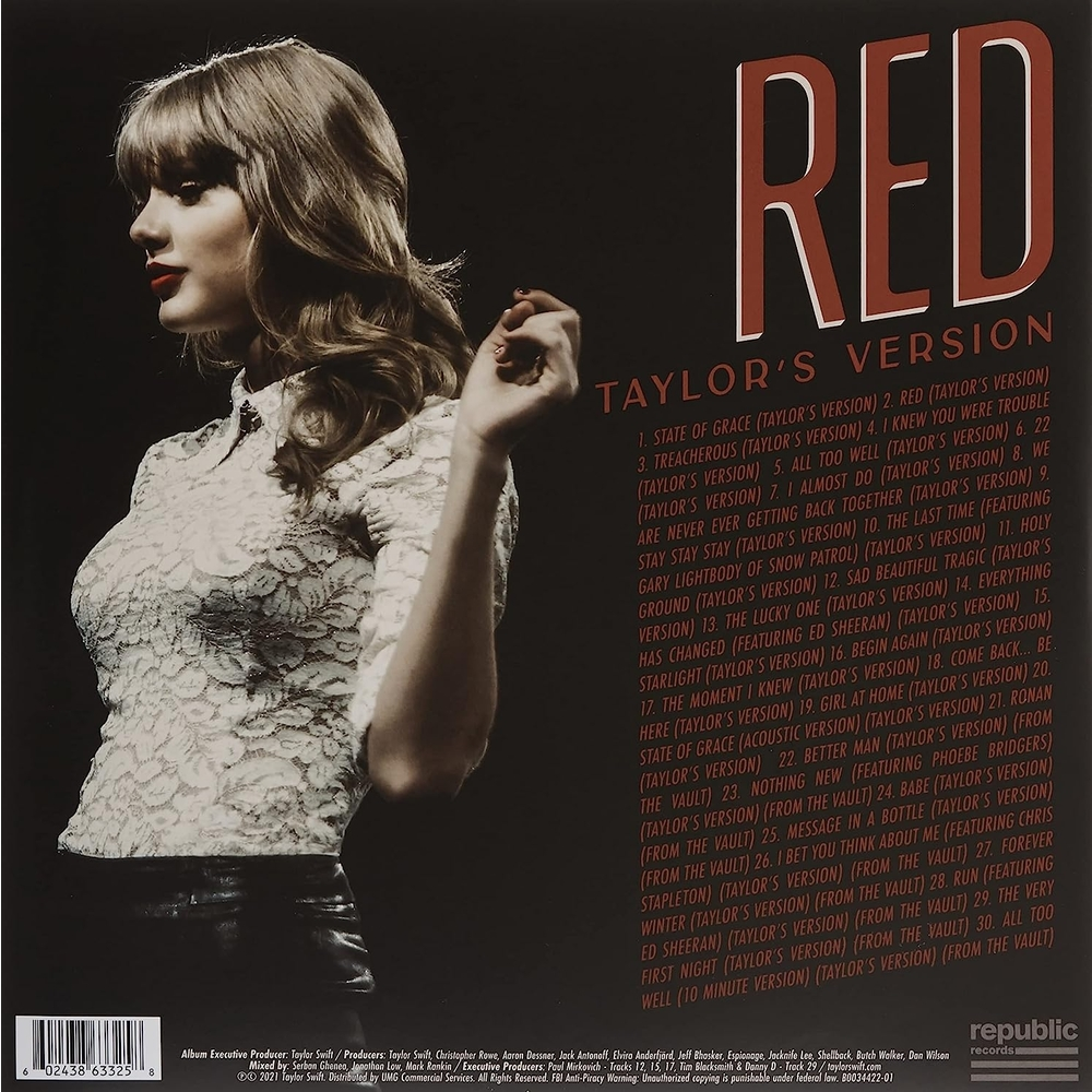 Red (Taylor's Version) - Cuatro Vinilos - Importado