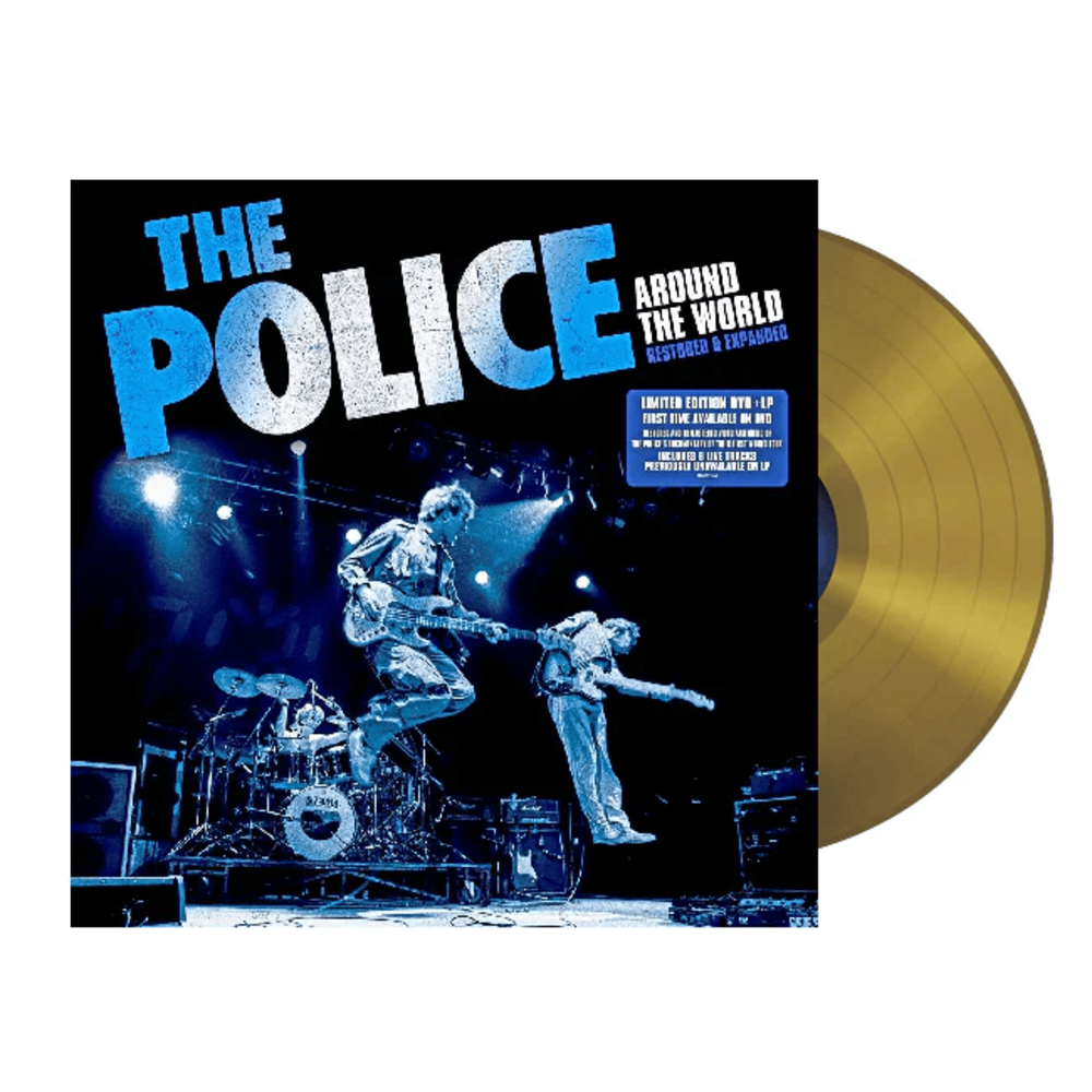 THE POLICE - AROUND THE WORLD - DOS VINILOS - DORADO - IMPORTADO