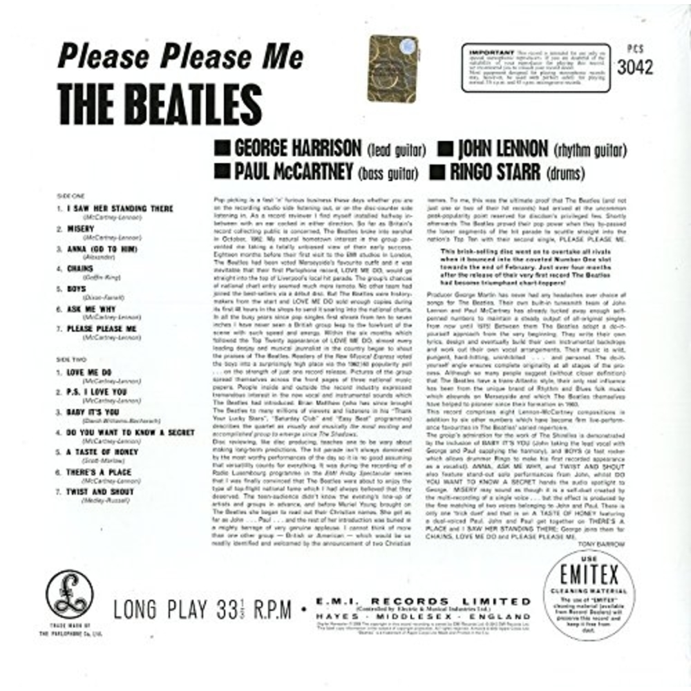 Please Please Me - Vinilo - Importado