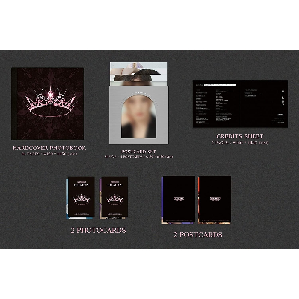 BLACKPINK-THE ALBUM BLACK VERSION-CD-IMPORTADO