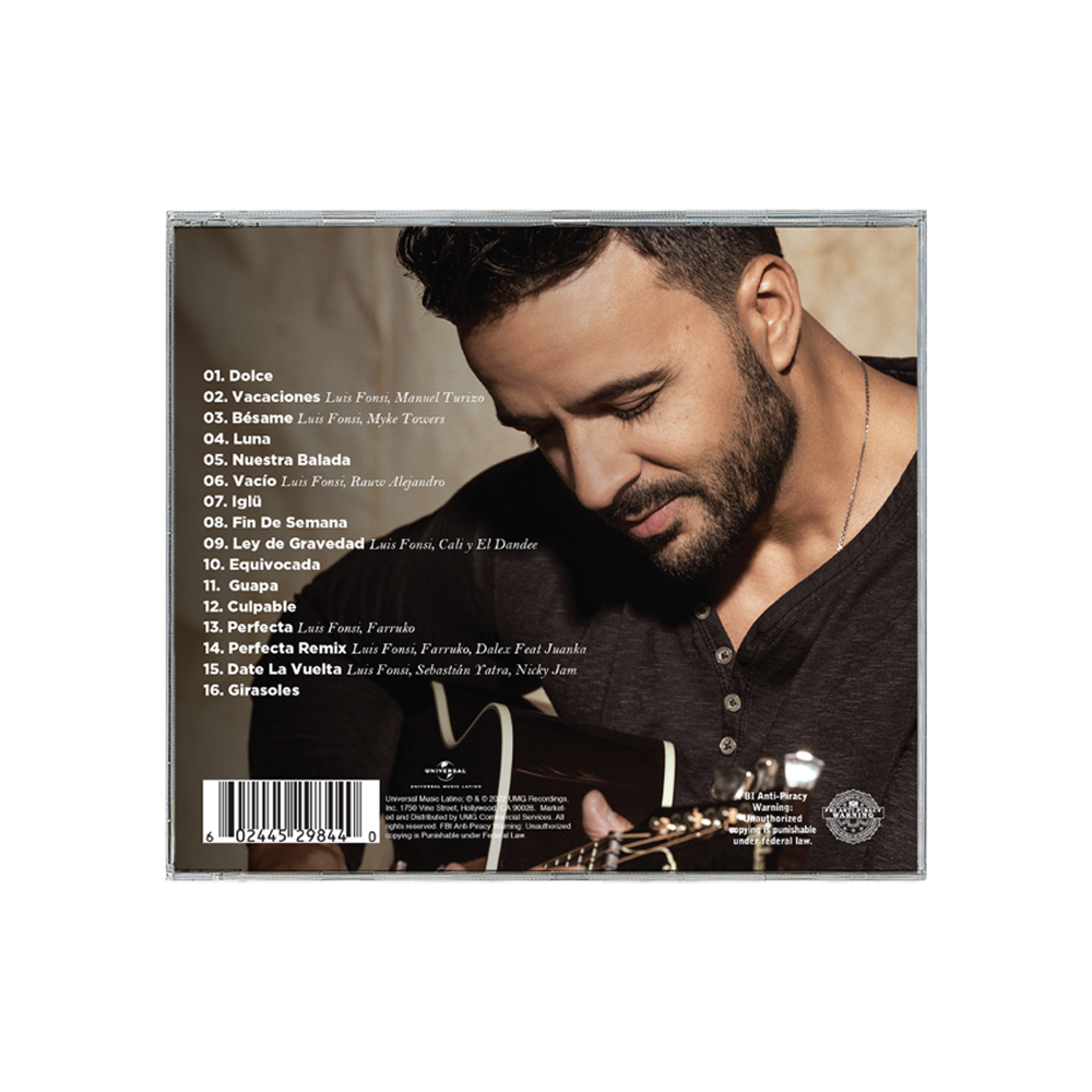 LUIS FONSI-LEY DE GRAVEDAD VERSION EXCLUSIVA FIRMADA-CD-IMPORTADO