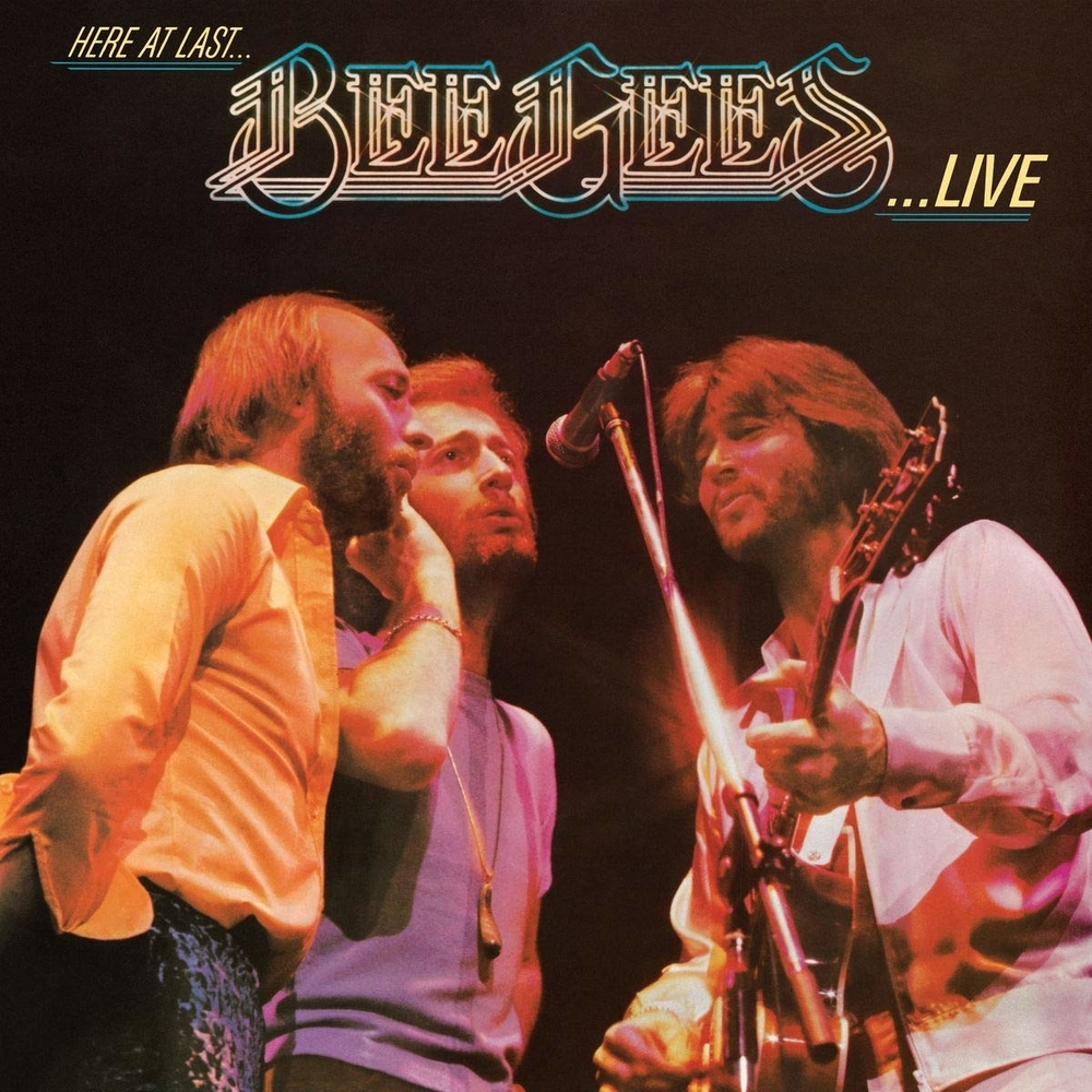 BEE GEES - HERE AT LAST LIVE - DOS VINILOS - IMPORTADO