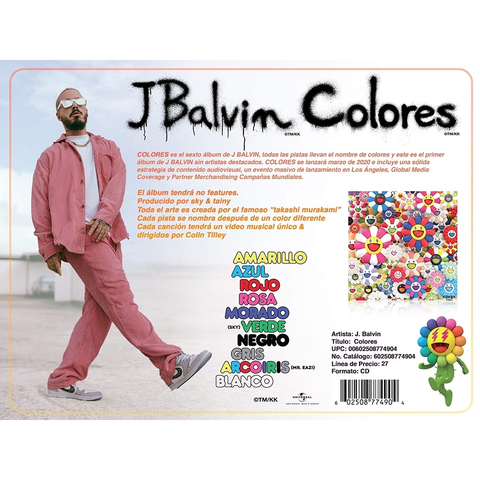 J. BALVIN-COLRES-CD-IMPORTADO
