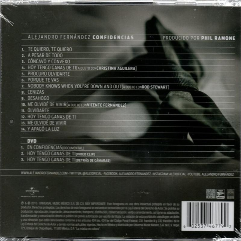 Confidencias (Edicion Especial) - CD+DVD - Importado