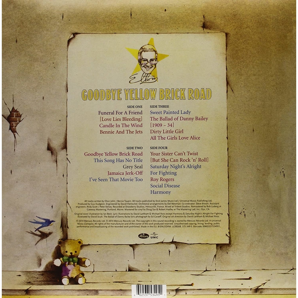 Good Bye Yellow Brick Road - Dos Vinilos - Importado