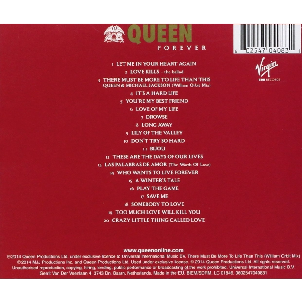 QUEEN - QUEEN FOREVER - CD - IMPORTADO