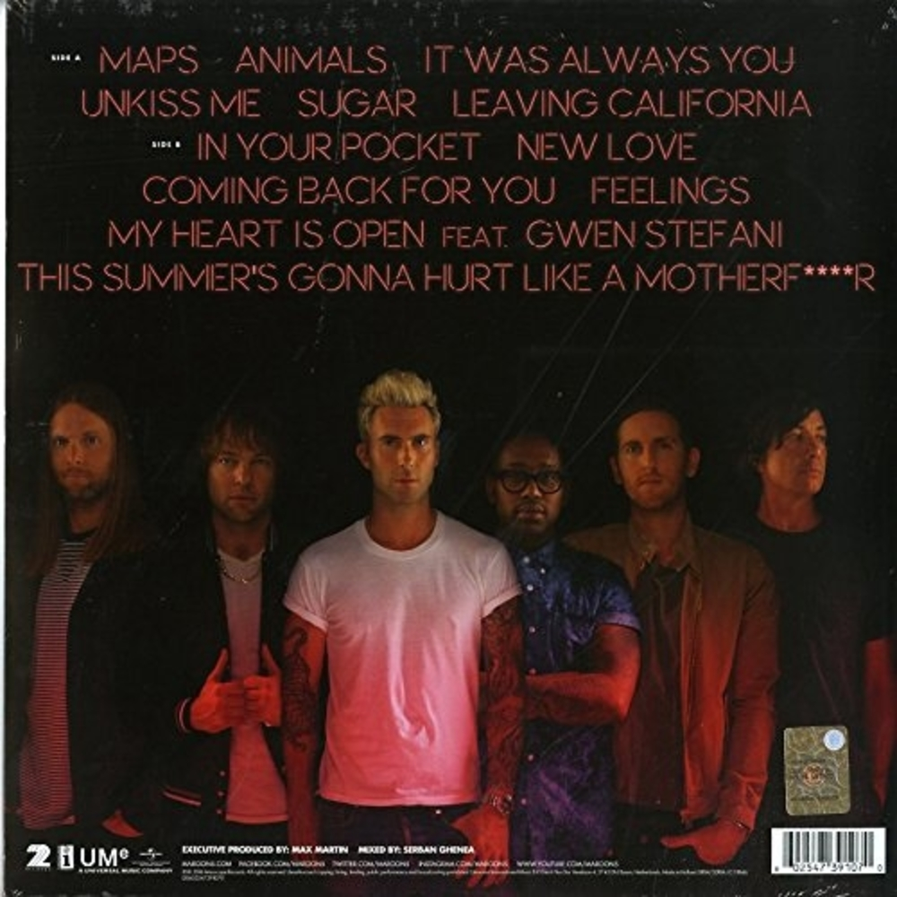 MAROON 5 - V - VINILO - IMPORTADO