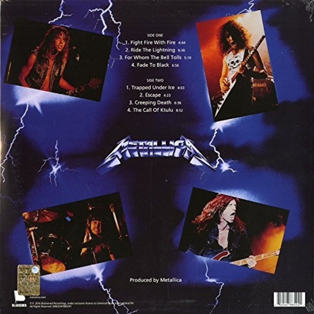 METALLICA - RIDE THE LIGHTNING - VINILO - IMPORTADO