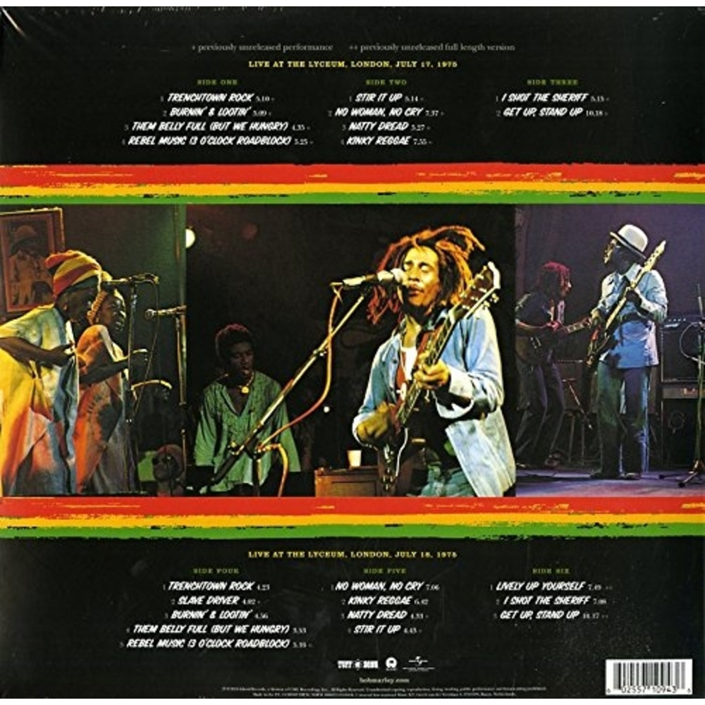 BOB MARLEY-LIVE!-TRES VINILO-IMPORTADO