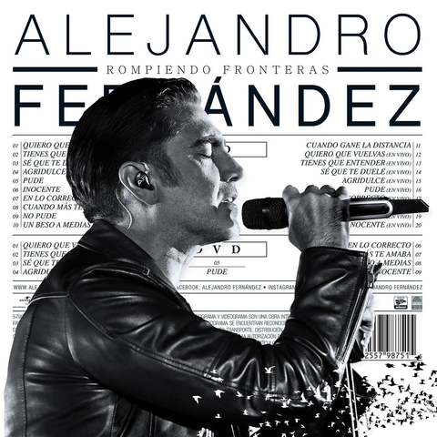 ALEJANDRO FERNANDEZ - ROMPIENDO FRONTERAS (DELUXE EDITION) - CD+DVD- IMPORTADO