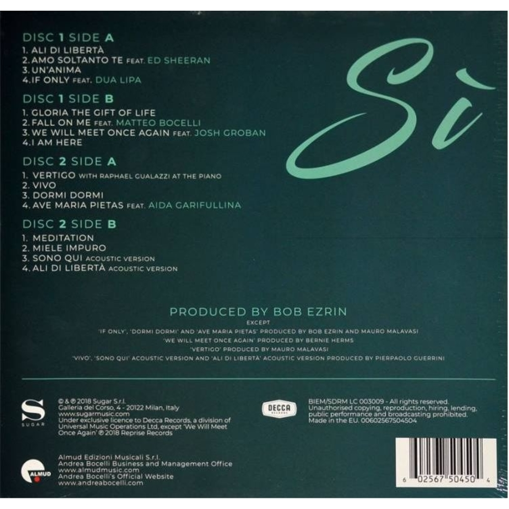 Sí - Dos Vinilos - Importado